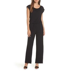 🌹Sara Blouson Jumpsuit in Black with Pocke